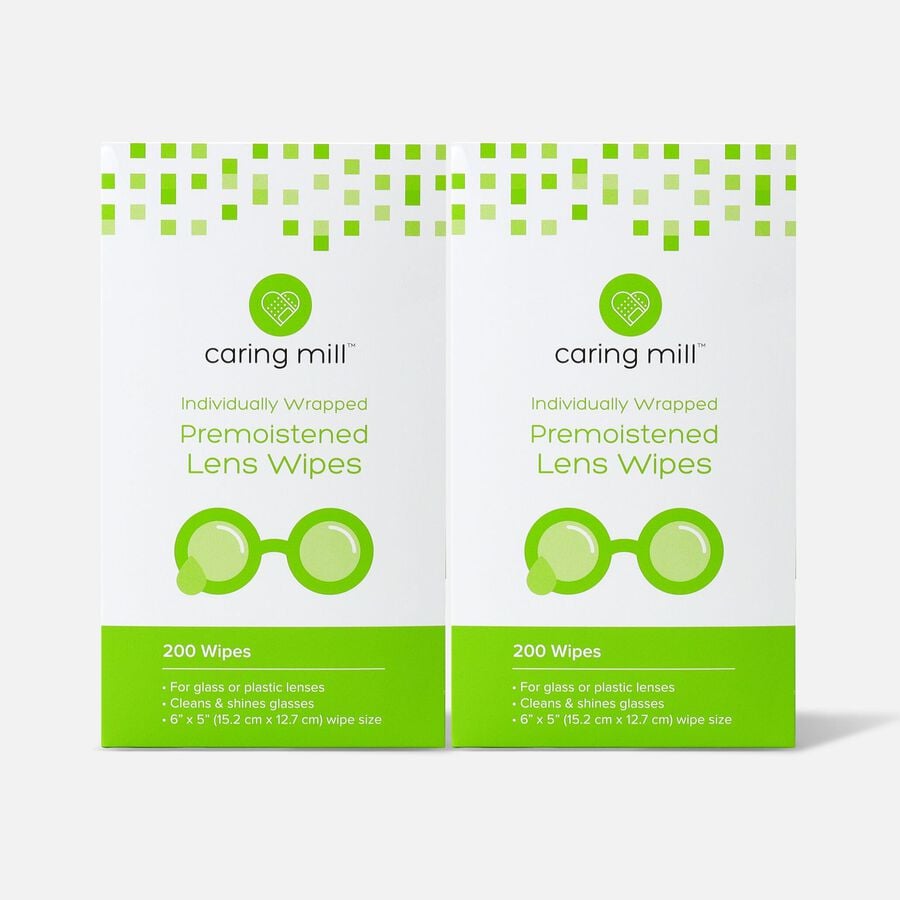 FSA Eligible Caring Mill™ PreMoistened Lens Wipes, 200 ct. (2Pack