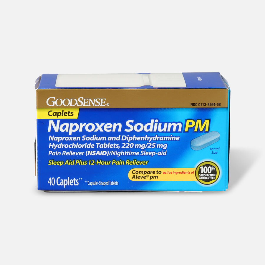 GoodSense® Naproxen Sodium PM & Diphenhydramine HCI Caplets, , large image number 1