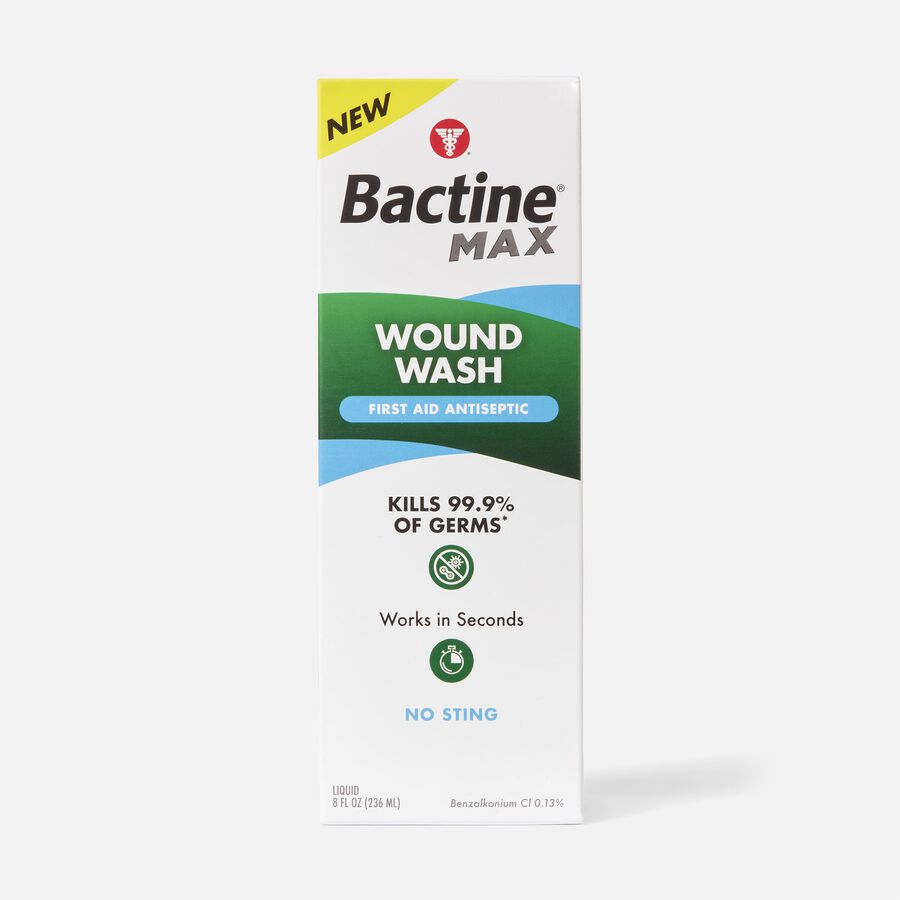 Bactine MAX Wound Wash Liquid, 8 oz., , large image number 0