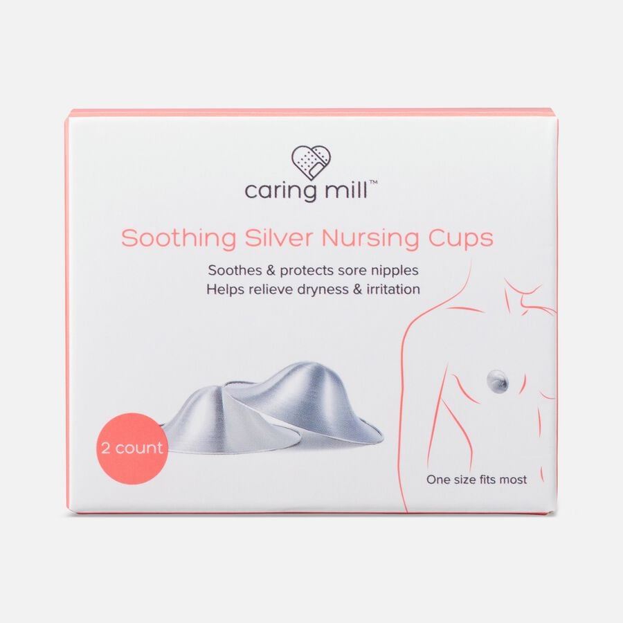Caring Mill&trade; Soothing Silver Nursing Cups, , large image number 0