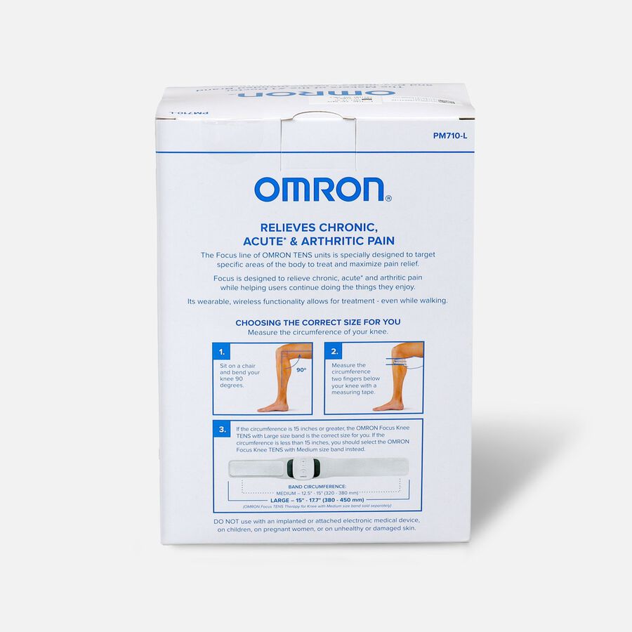 OMRON Focus TENS Therapy for Knee, Wearable, Wireless, Large, , large image number 1