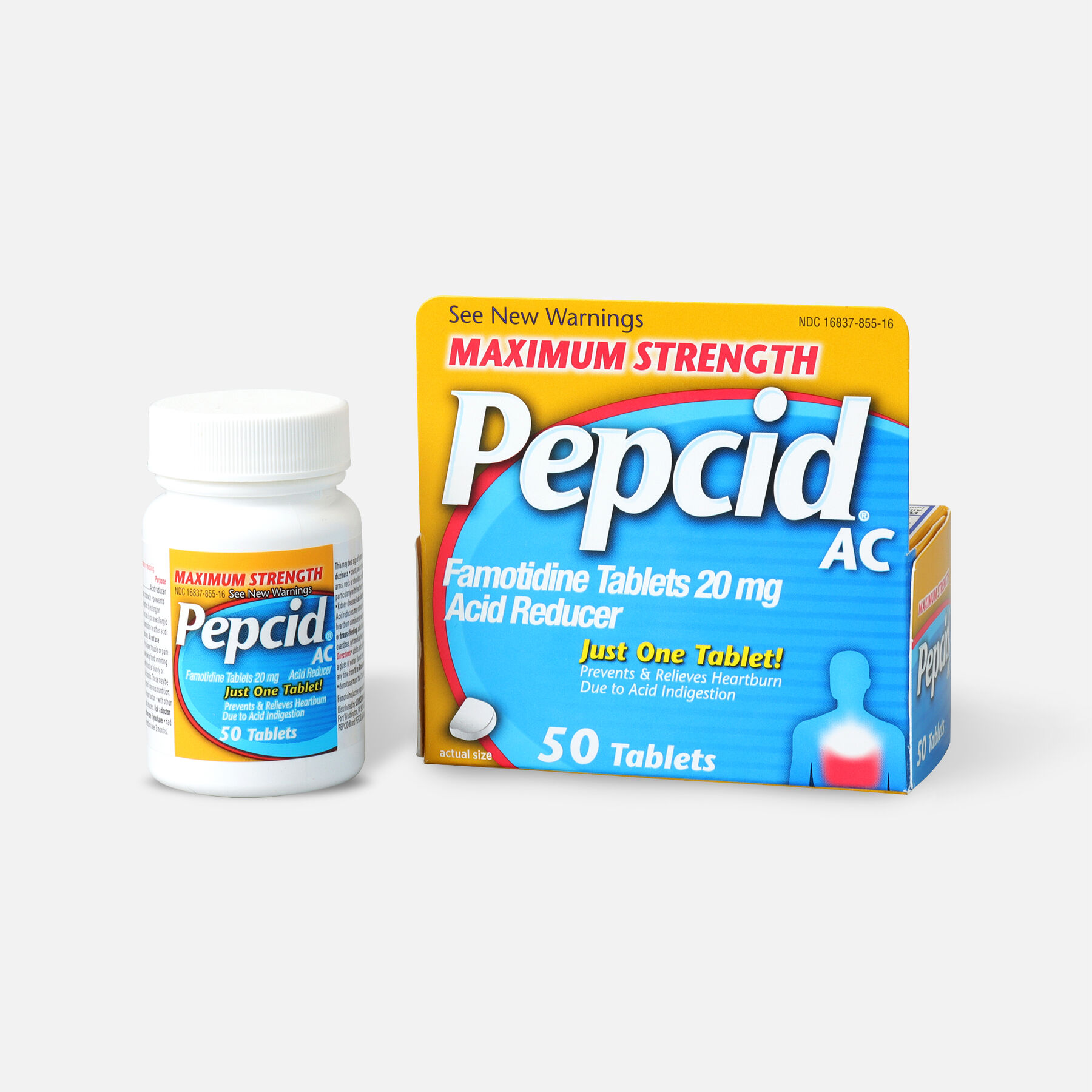 Maximum Strength PEPCID AC Tablet, 50 Count