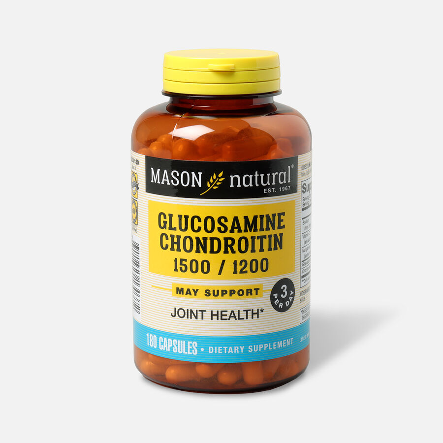 Mason Vitamins Natural Glucosamine Chondroitin Double Strength 1500/1200 3 per Day, , large image number 0