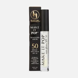 Black Girl Sunscreen Make It Pop Sungloss Sunscreen Lip Gloss, SPF 50, 0.13 fl oz.
