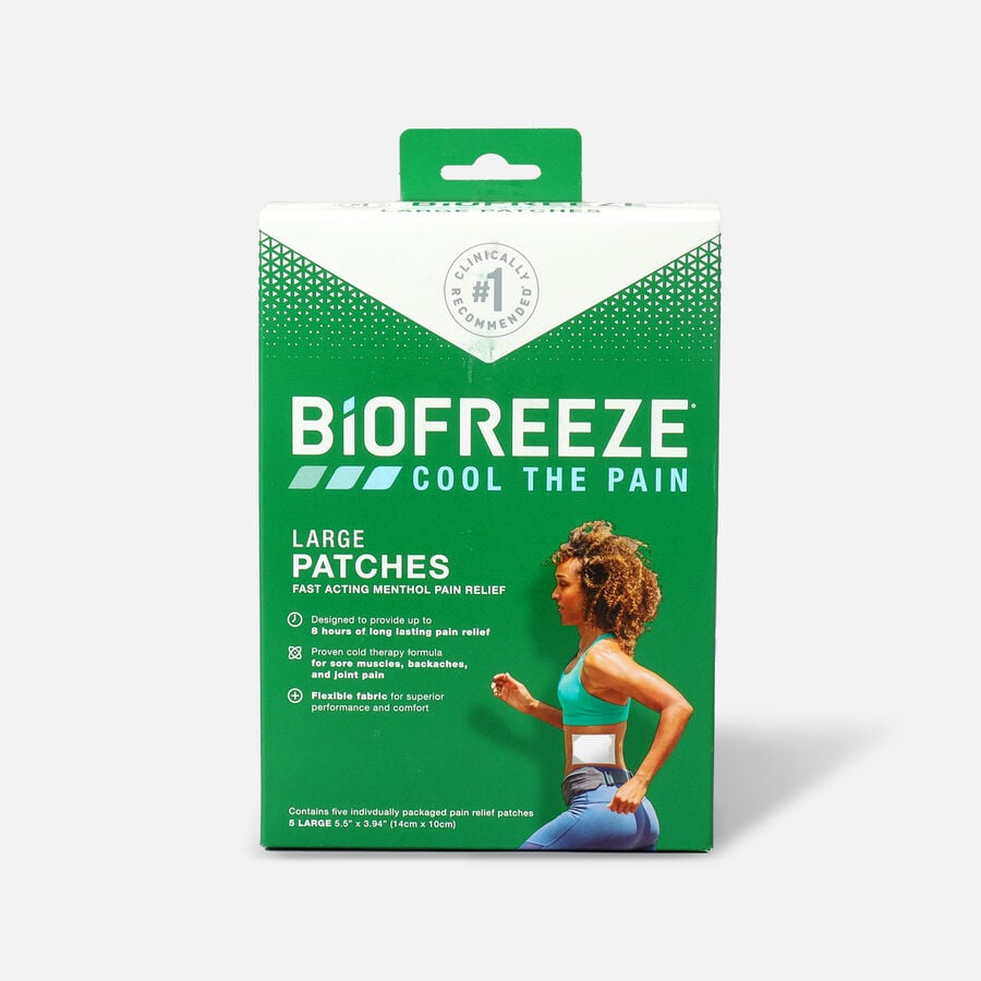 Biofreeze Pain Relief Patch, Large, 5 ct., , large image number 0