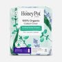 The Honey Pot 100% Organic Top Sheet Overnight Herbal Menstrual Pads with Wings, 12 ct., , large image number 1