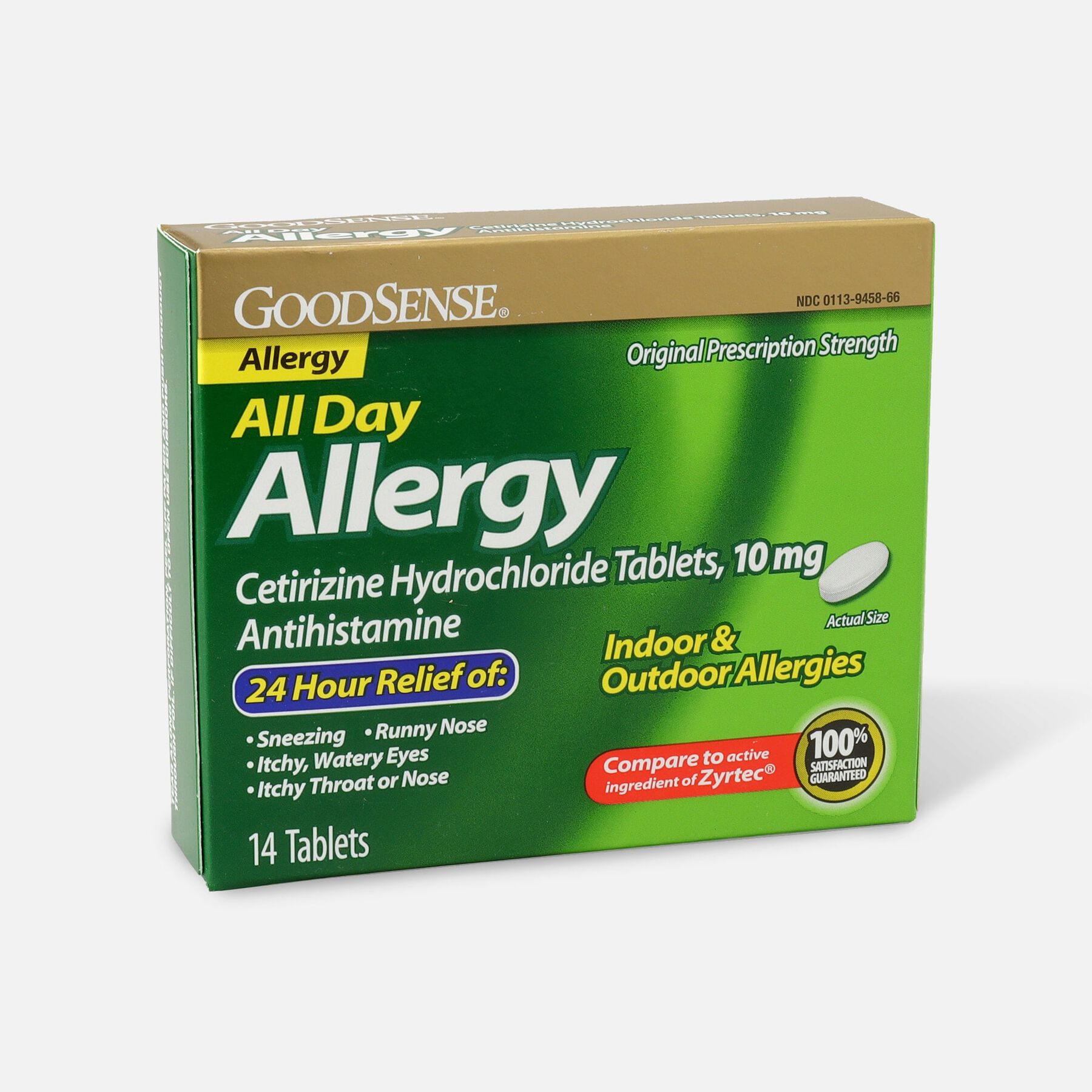 GoodSense® All Day Allergy Relief, Cetirizine HCl Tablets 10 mg