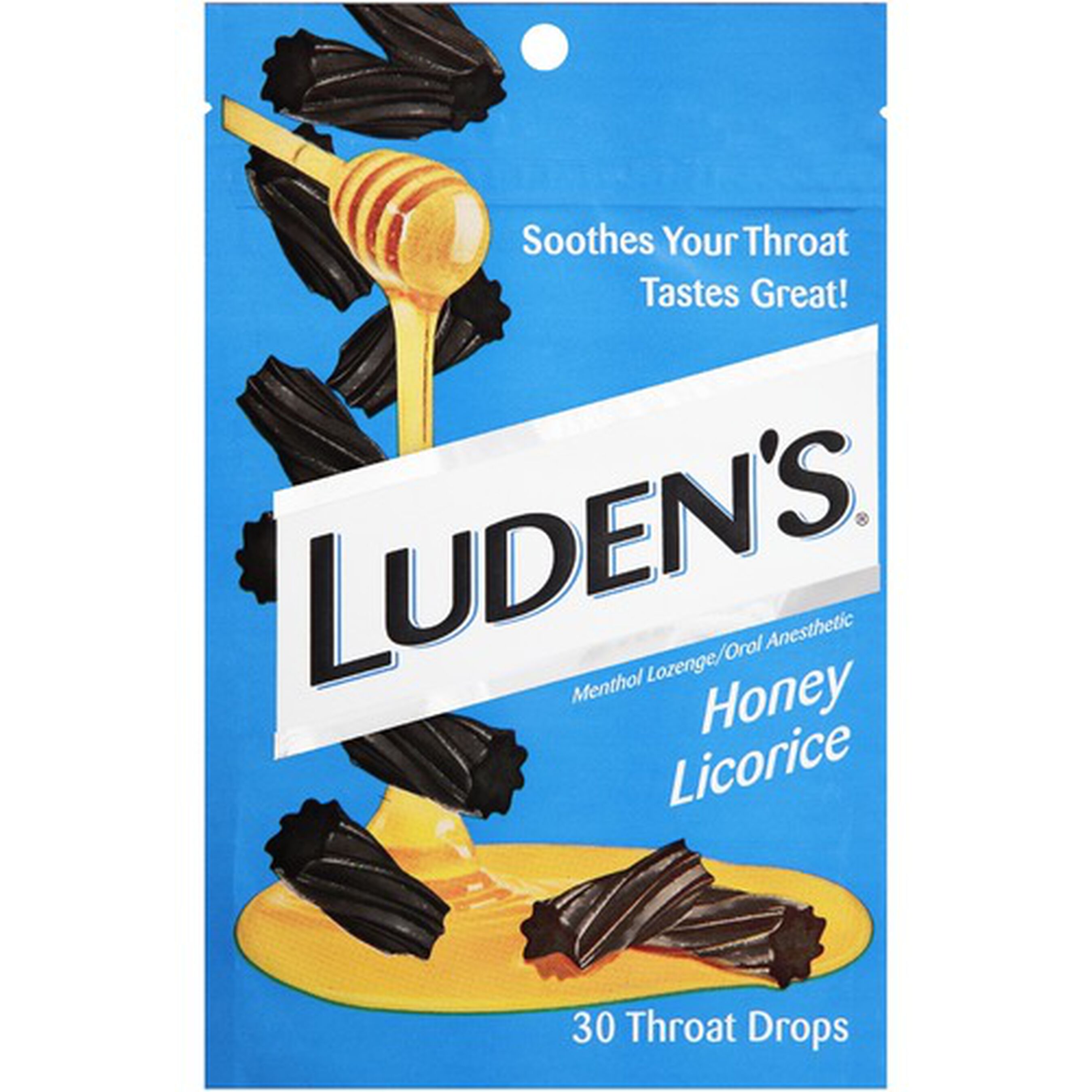 Luden's Honey Licorice Throat Drops, 30 ct.