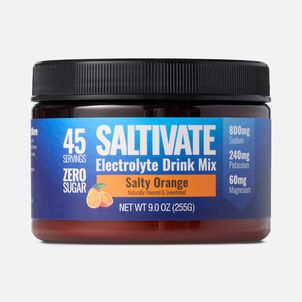 Saltivate&reg; Electrolyte Drink Mix, Zero Sugar, Salty Orange, 45 Servings
