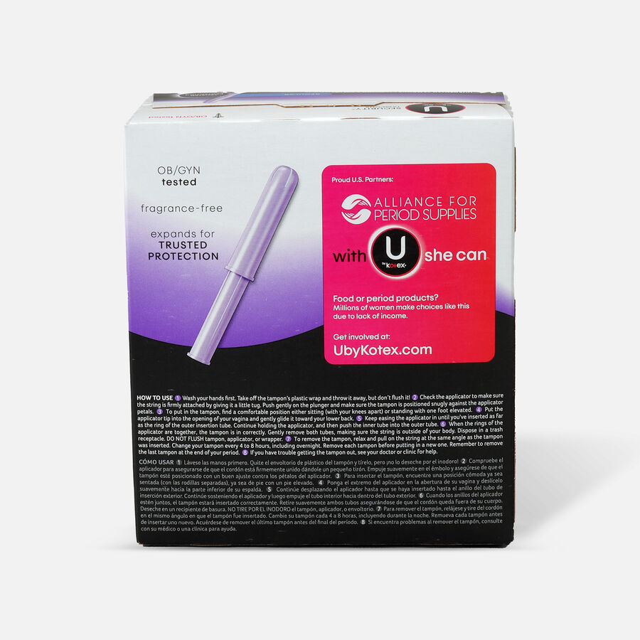 U By Kotex Security Tampons Regular Absorbency Unscented