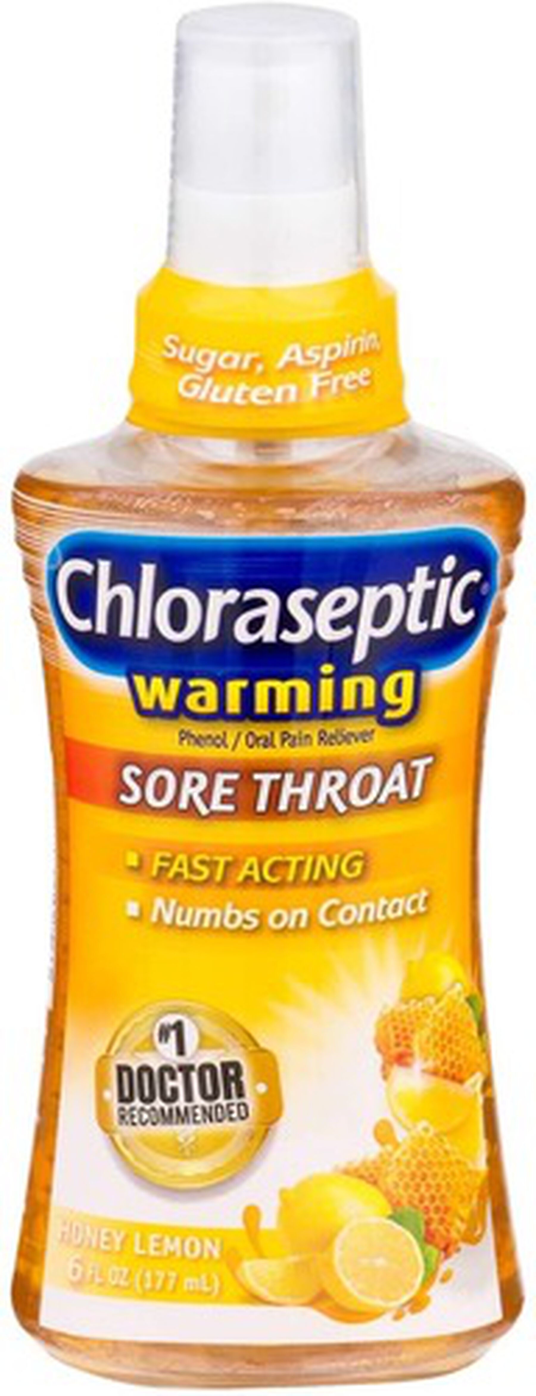 Chloraseptic Honey Lemon Warming Sore Throat Spray 6oz chloraseptic-honey-lemon-warming-sore-throat-spray-6oz