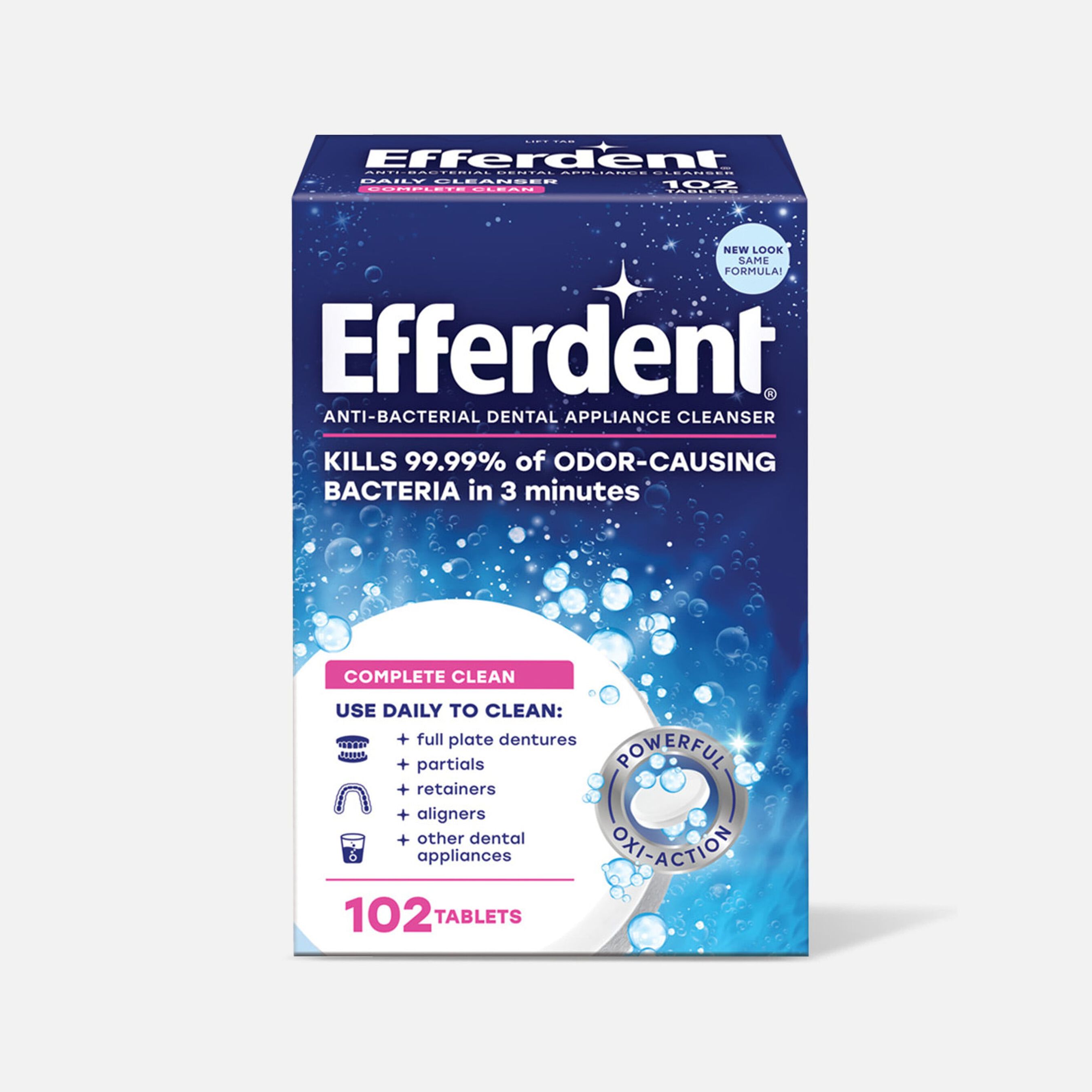 FSA Eligible Efferdent Original, 102 ct. FSA Store