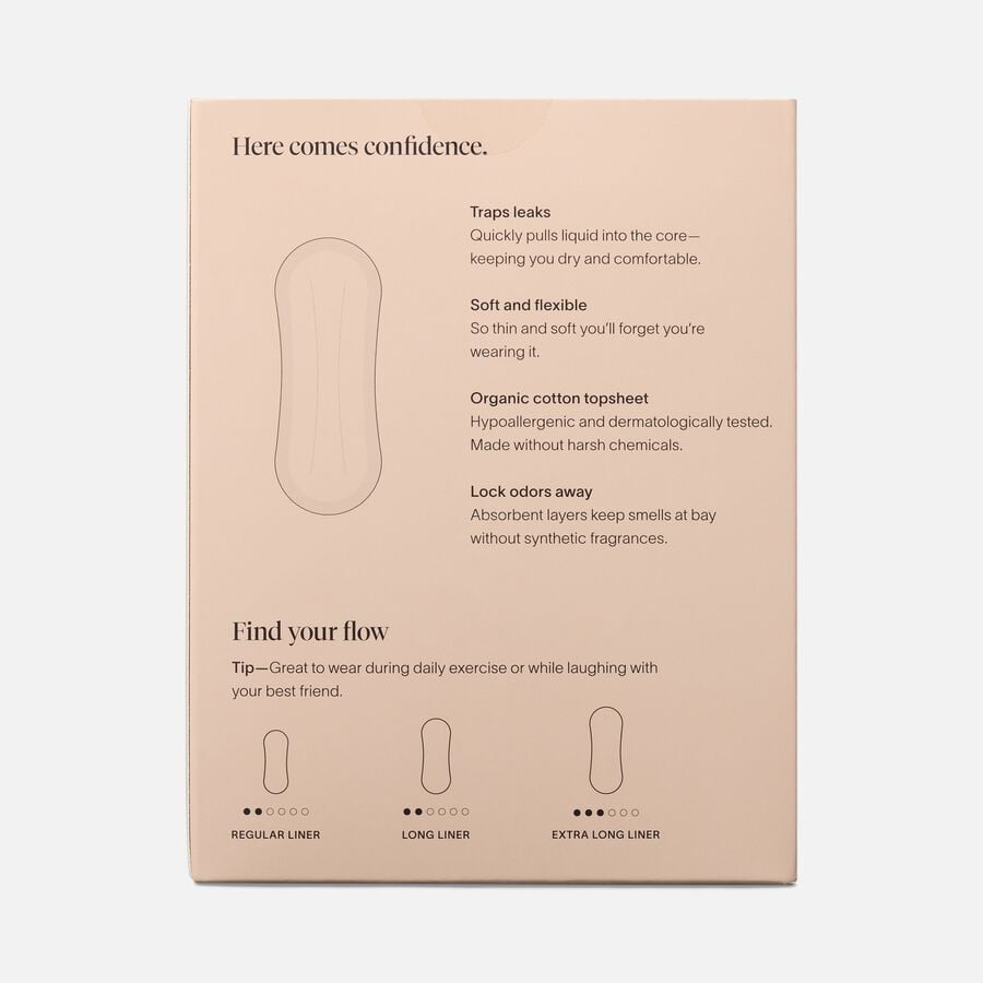 Cora Organic Bladder Regular Liners, 36 ct., , large image number 1