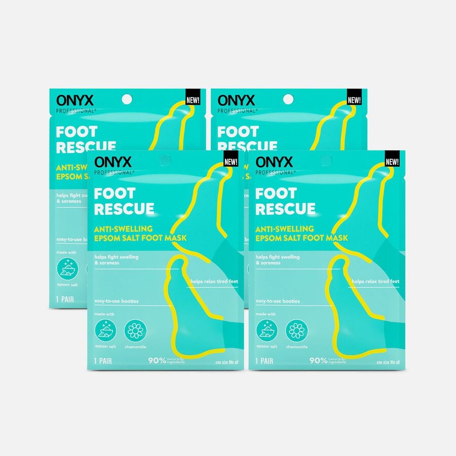 ONYX Foot Rescue Epsom Salt Foot Mask, 1 pair (4-Pack), , large image number 0
