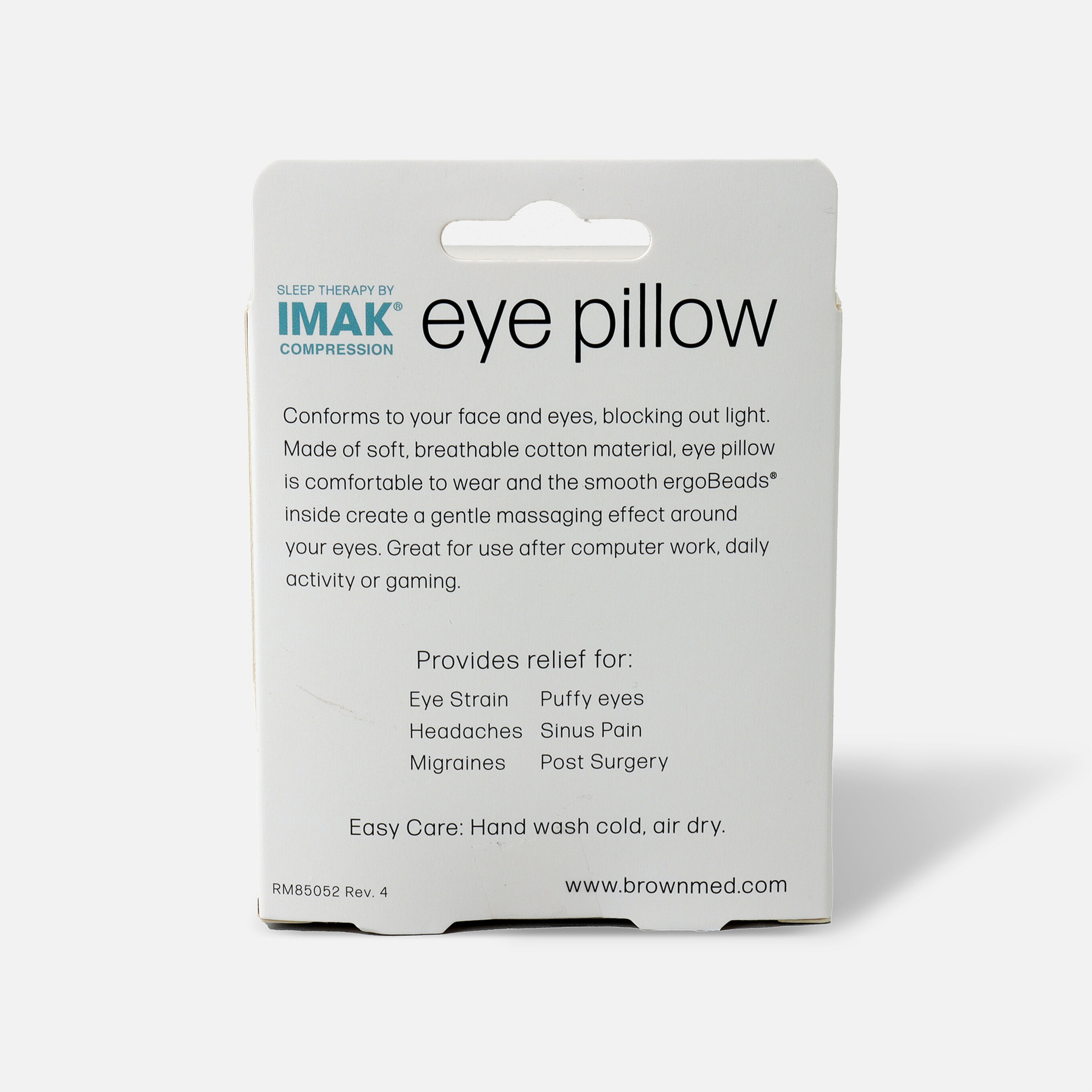 IMAK Eye Pillow, Weighted Compression Pain Relief