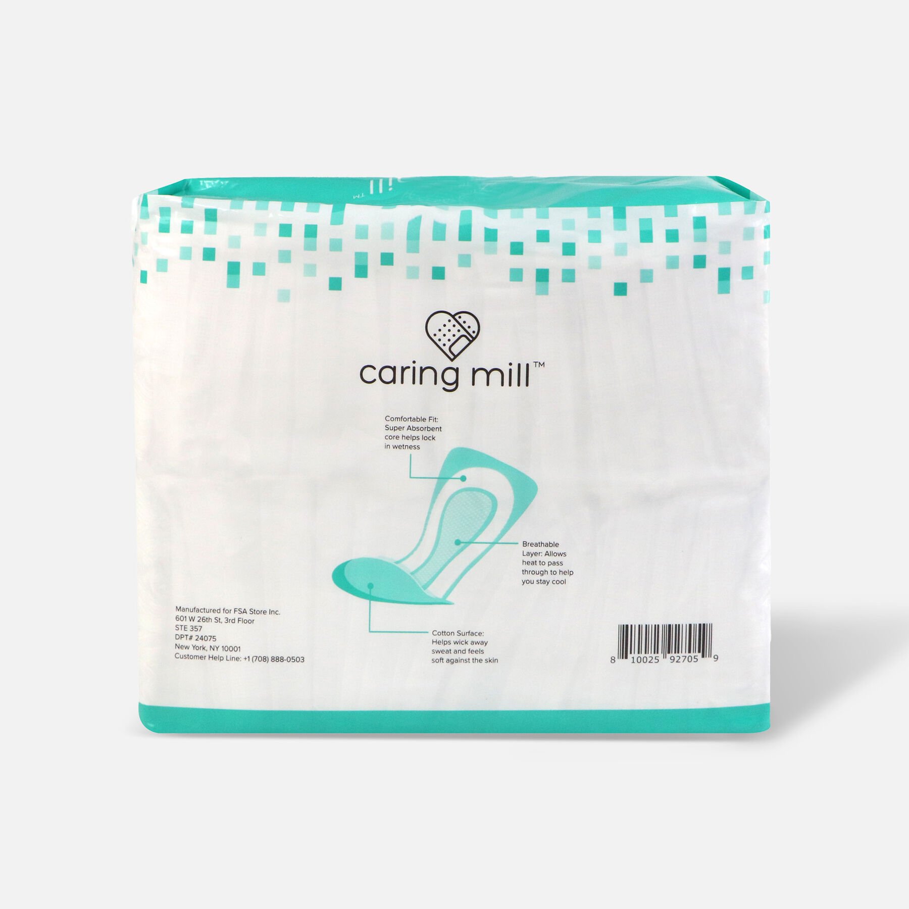 FSA Eligible Caring Mill™ Incontinence Pads for Men, 52 ct. FSA Store