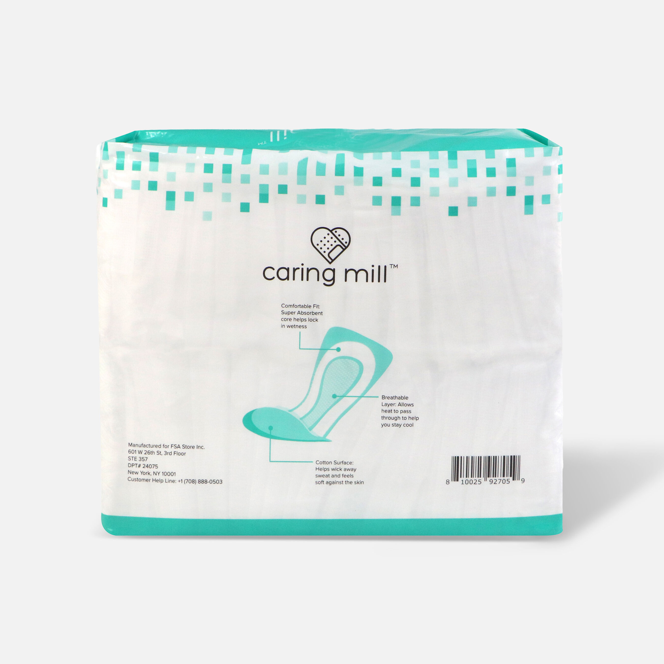 FSA Eligible Caring Mill™ Incontinence Pads for Men, 52 ct. FSA Store