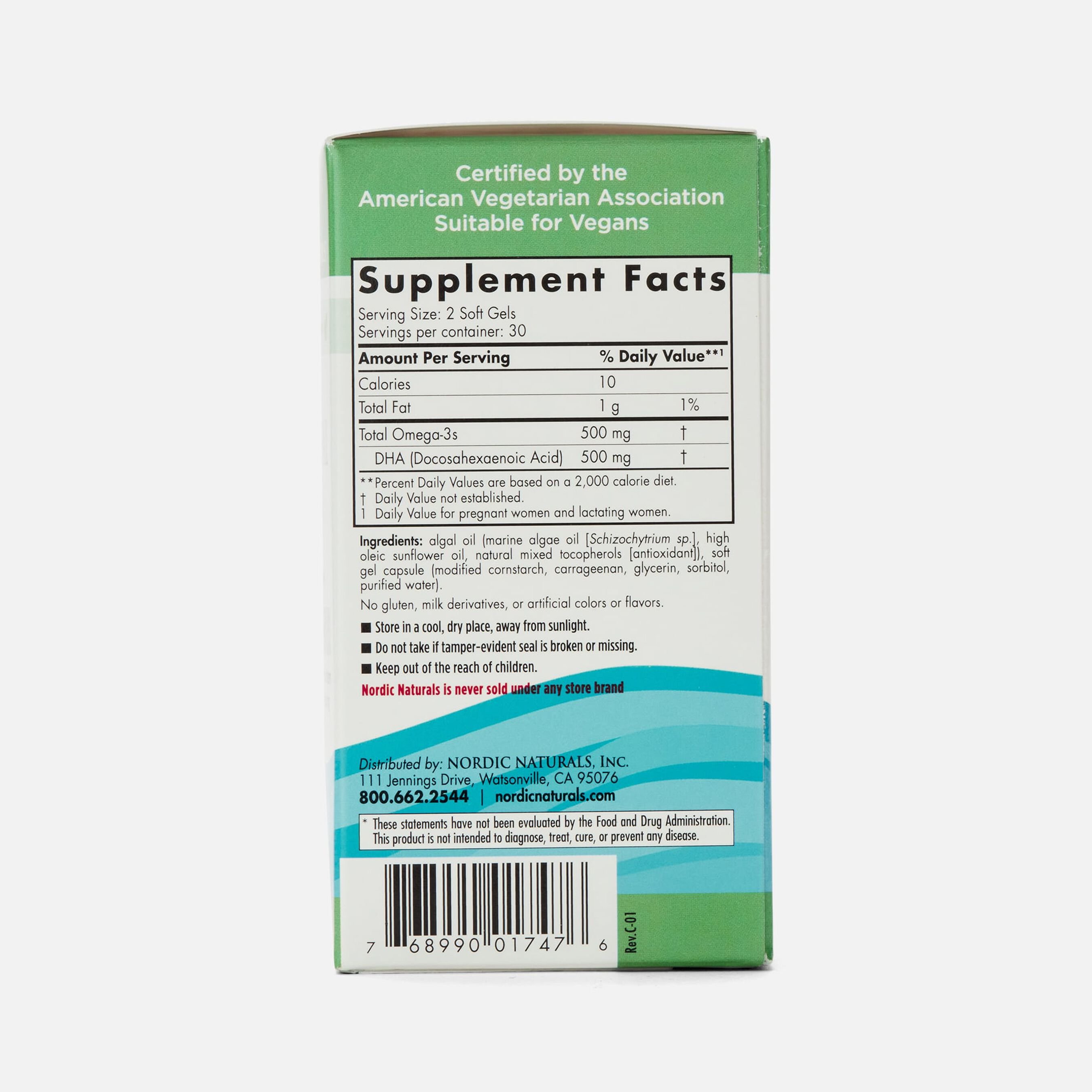 FSA Eligible Nordic Naturals Vegan Prenatal DHA, 60 ct. FSA Store