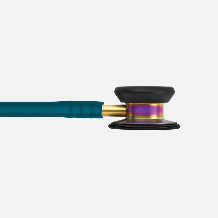 3M Littmann Classic II Pediatric Stethoscope, Caribbean Blue Tube with Rainbow Finish, 28", Caribbean Blue Tube with Rainbow Finish, large image number 3