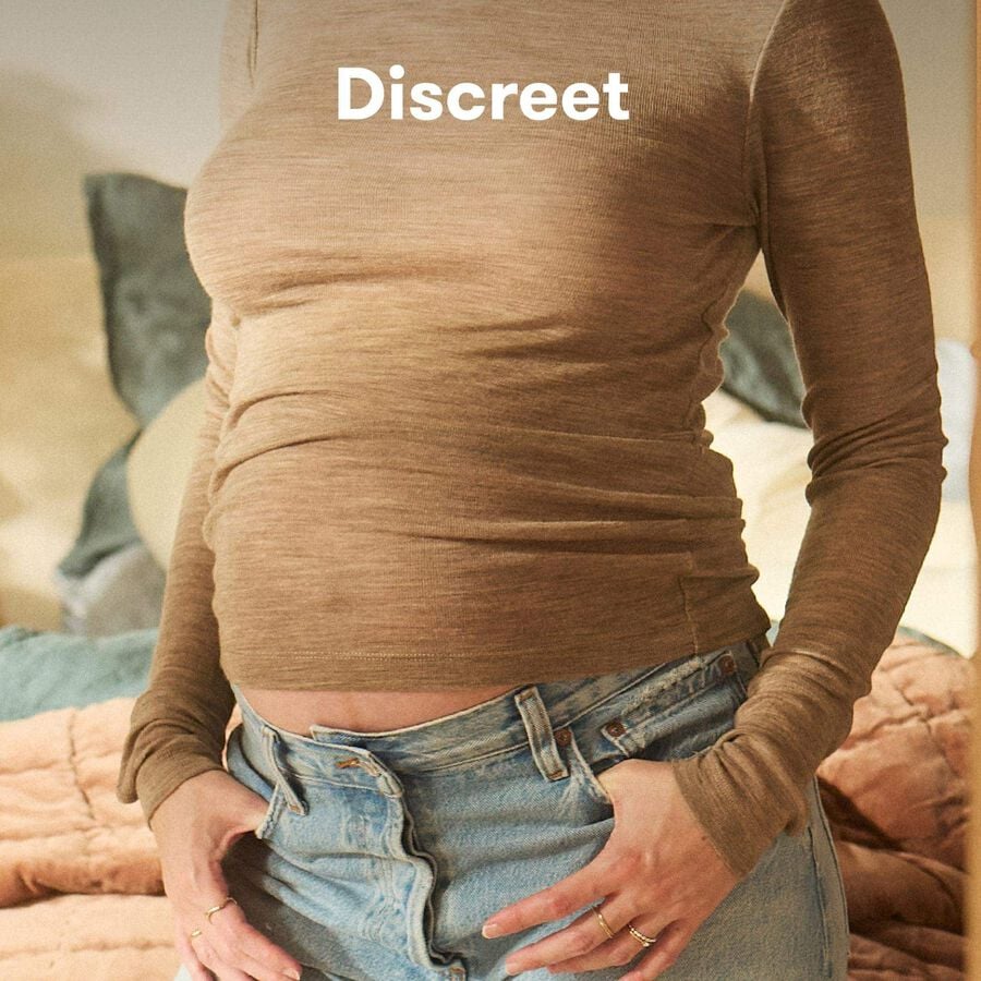 Frida Mom Dual-Support Pregnancy Belly Band, Clay, , large image number 6