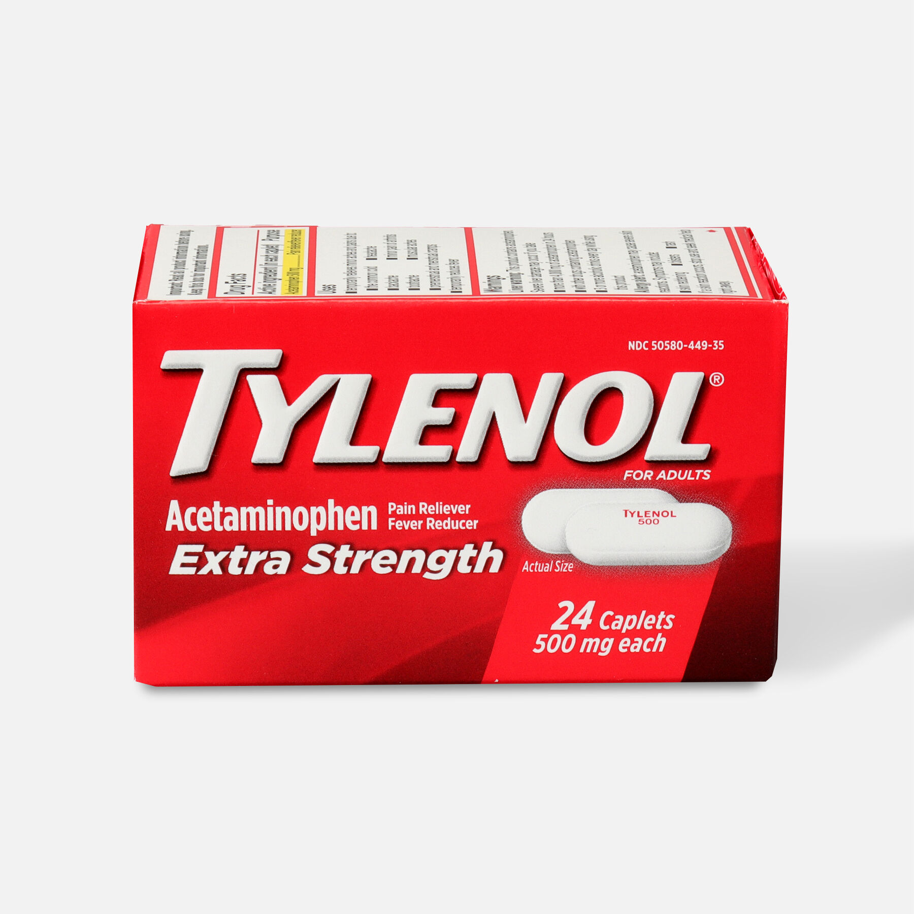 Tylenol Extra Strength Caplets, 24 ct