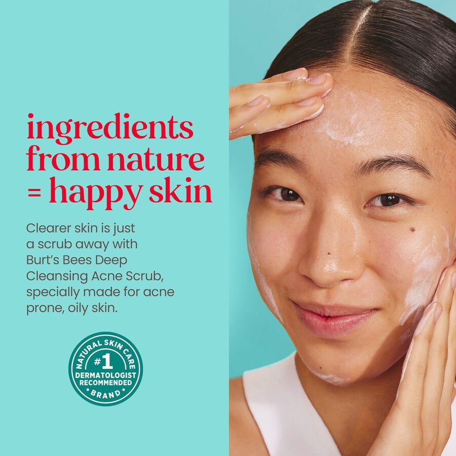 Burt's Bees Clear and Balanced Deep Cleansing Acne Scrub, 4 oz., , large image number 3