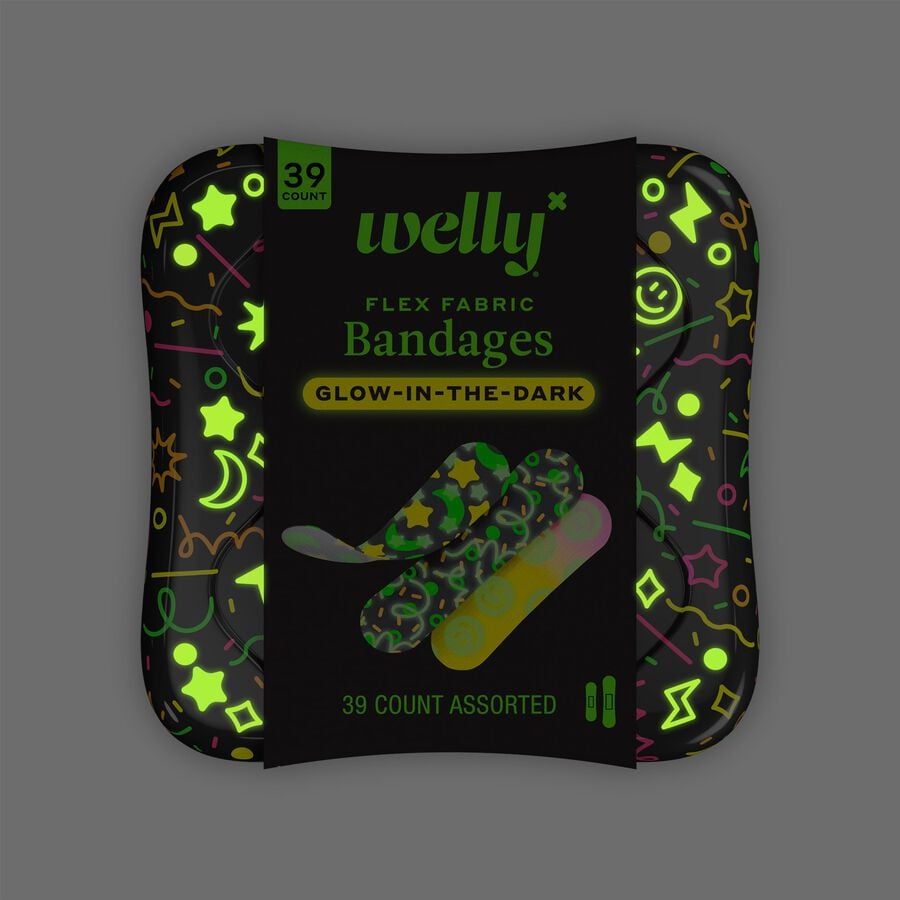 Welly Bravery Badges Glow-in-the-Dark Bandages, 39 ct., , large image number 1