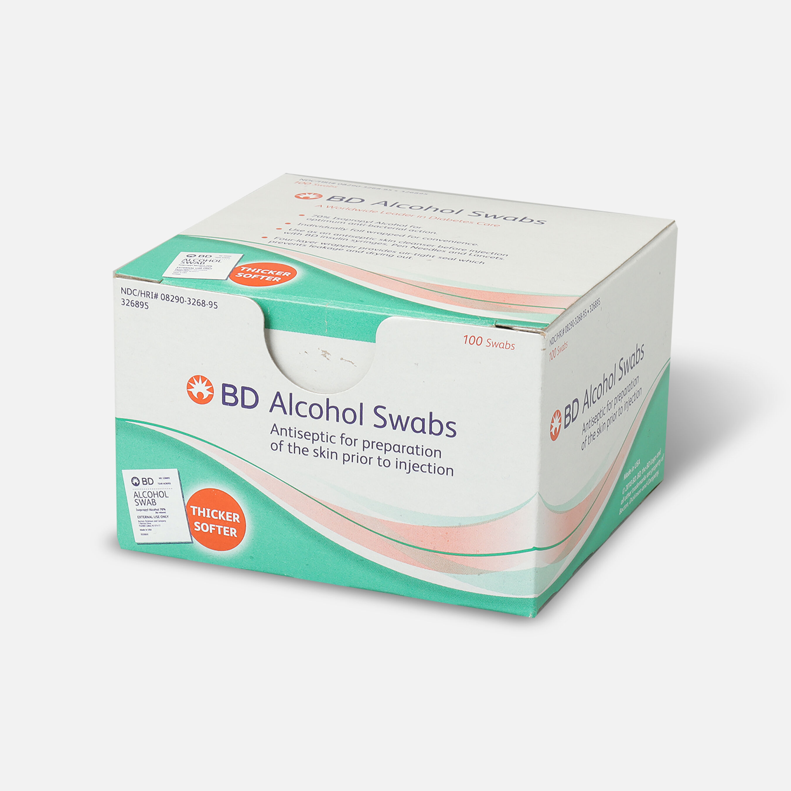 BD™ Alcohol Swabs - 100 Each