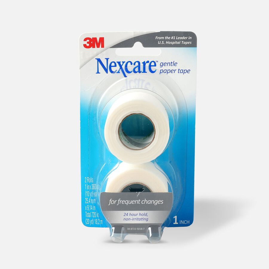 Nexcare Gentle Paper Tape, 1" x 20 yds - 2 ct., , large image number 0
