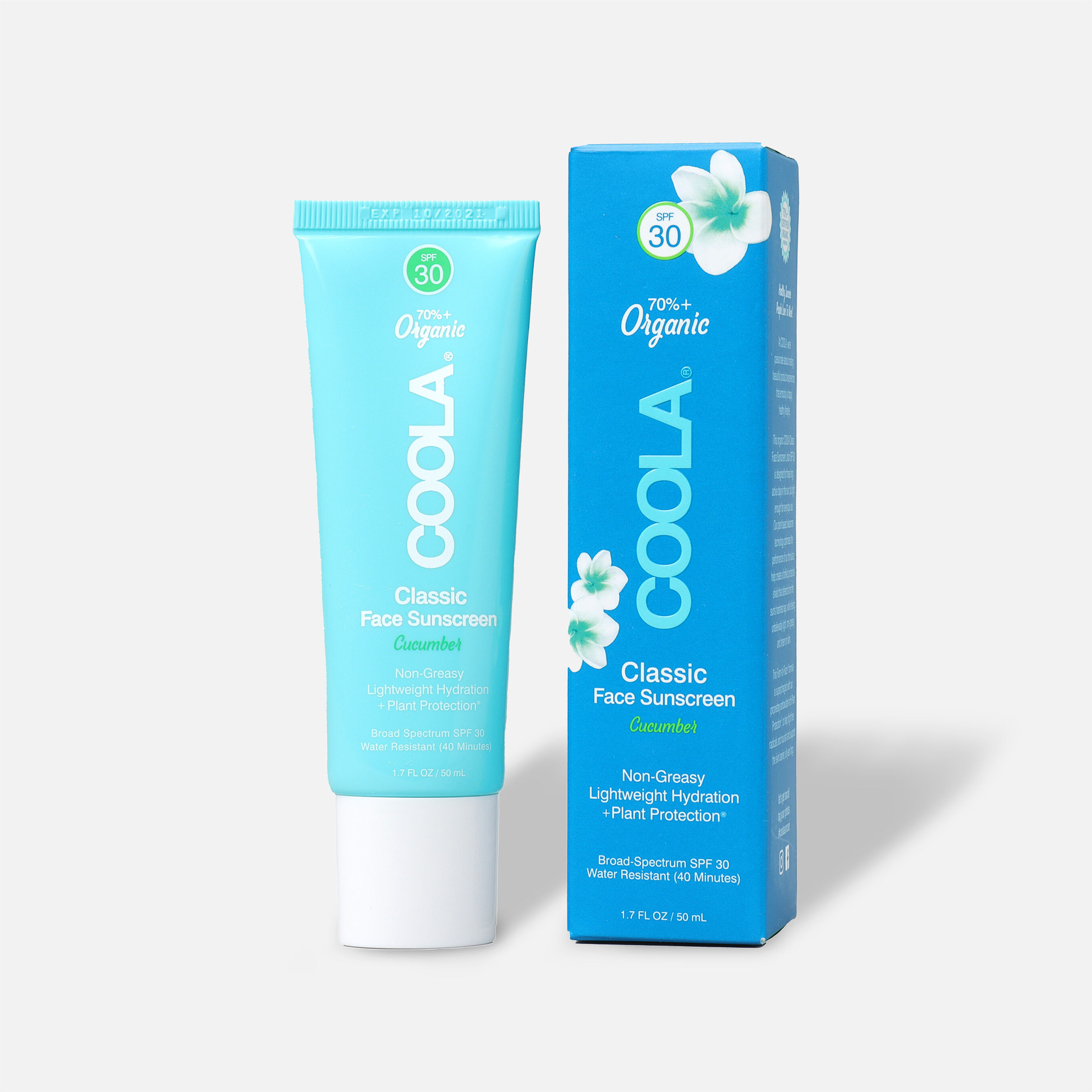 Coola Classic Face Organic Sunscreen Lotion SPF 30 Cucumber, 1.7oz