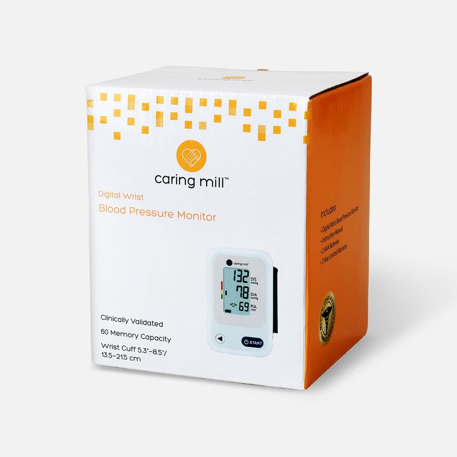 Caring Mill® Digital Wrist Blood Pressure Monitor, , large image number 2