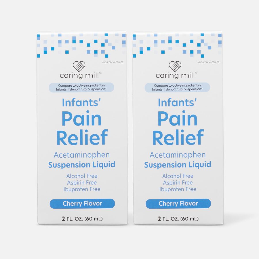 Caring Mill™ Infant's Acetaminophen Suspension Cherry 2 oz. w/ Syringe (2-Pack), , large image number 0