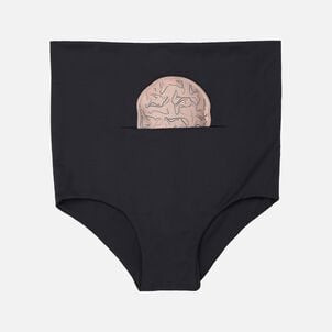 Nyssa FourthWear Postpartum Recovery Underwear & Between Legs Ice/Heat Pack, Black
