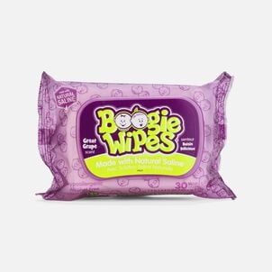 Boogie Wipes Saline Nose Wipes, Grape Scent, 30 ct.