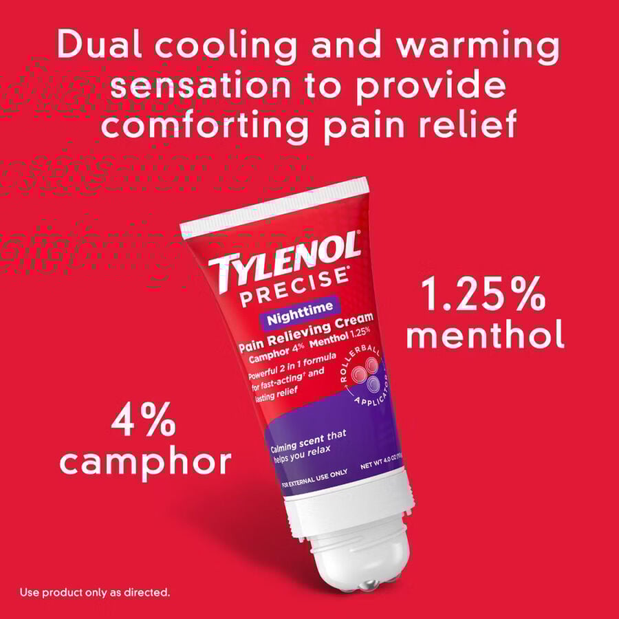 Tylenol Precise Nighttime Pain Relieving Cream, 4 oz., , large image number 2