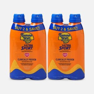 Banana Boat Ultra Sport Sunscreen Spray SPF 50+, 6 oz. (4 Packs)