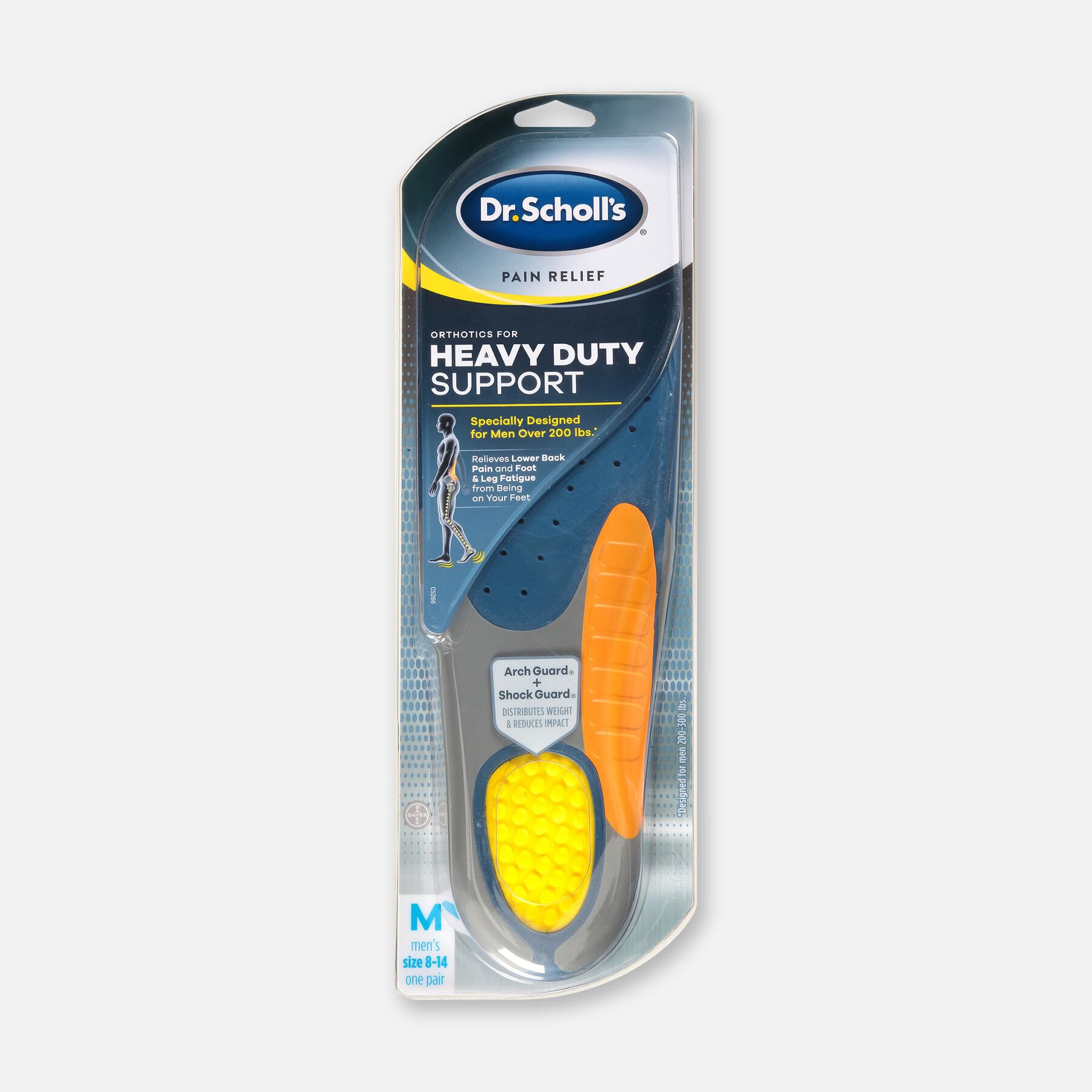 Dr. Scholl's Pain Relief Orthotics for Heavy Duty Support, One Pair