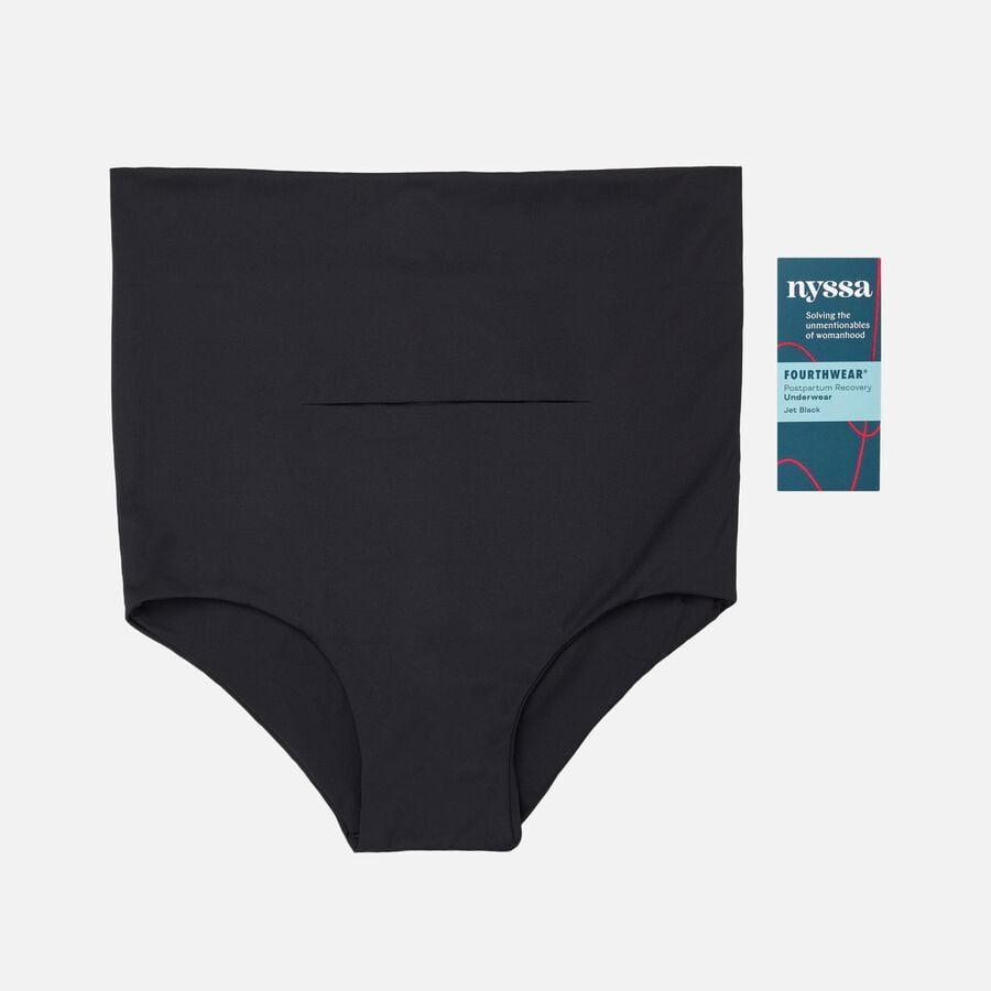 Nyssa FourthWear Postpartum Recovery Underwear & Between Legs Ice/Heat Pack, Black, L/XL, , large image number 3