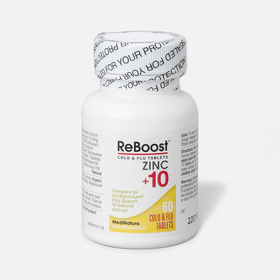 ReBoost Zinc +10 Cold & Flu Tablets, Lemon, , large image number 4
