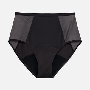 Thinx Comfort Stretch Hi-Waist Period Underwear, Black