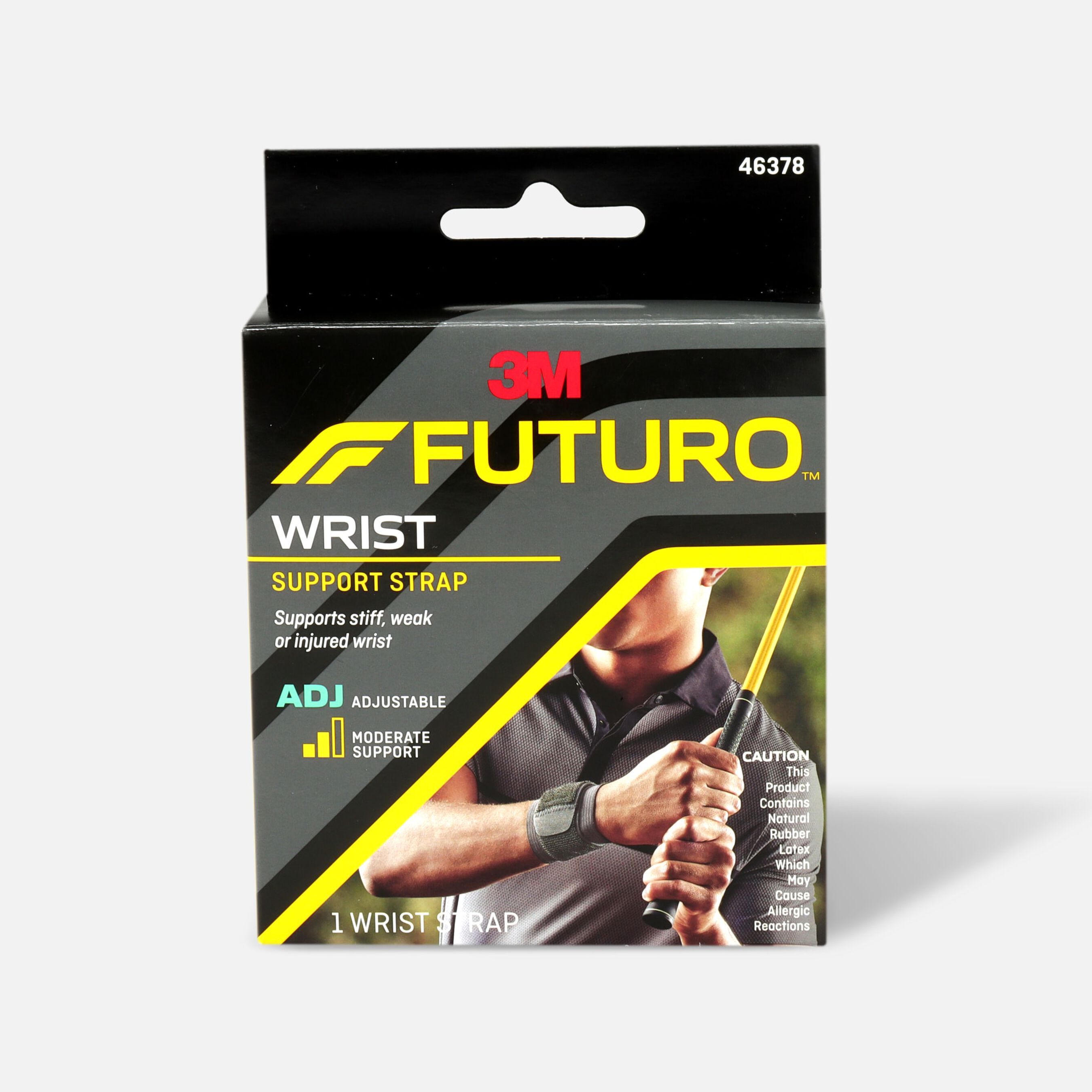 FUTURO Adjustable Sport Wrap Around Wrist Support, Black, 1 ea