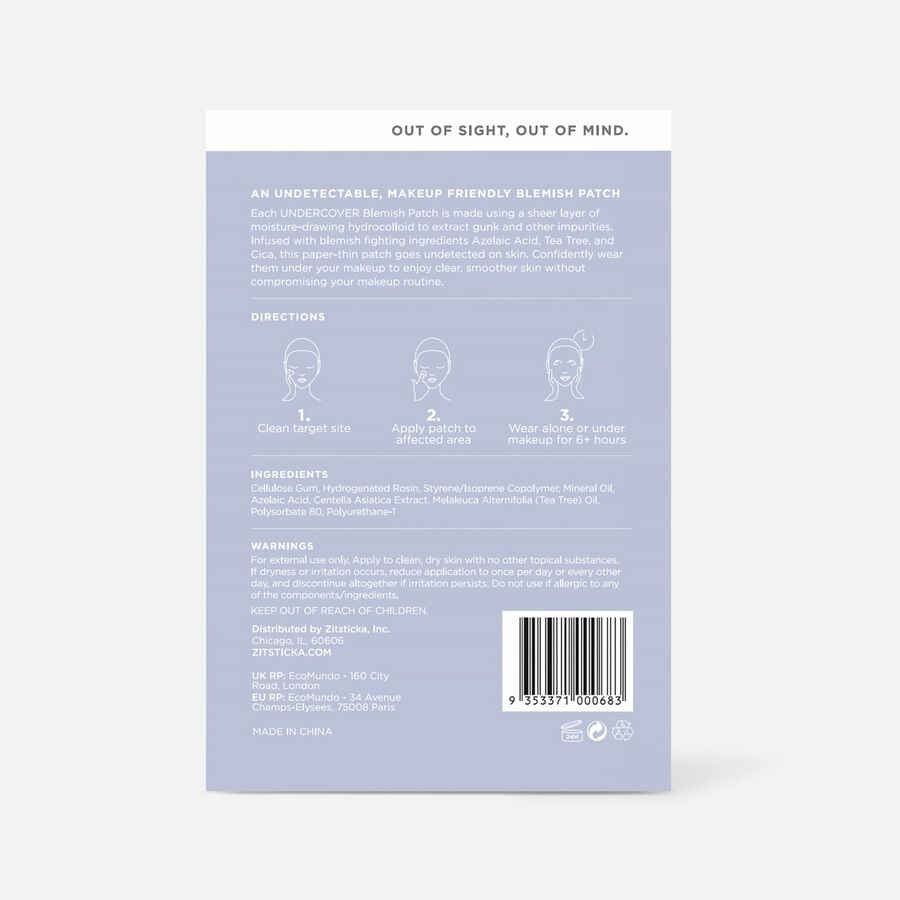 ZitSticka UNDERCOVER Blemish Patches, 36 ct., , large image number 1