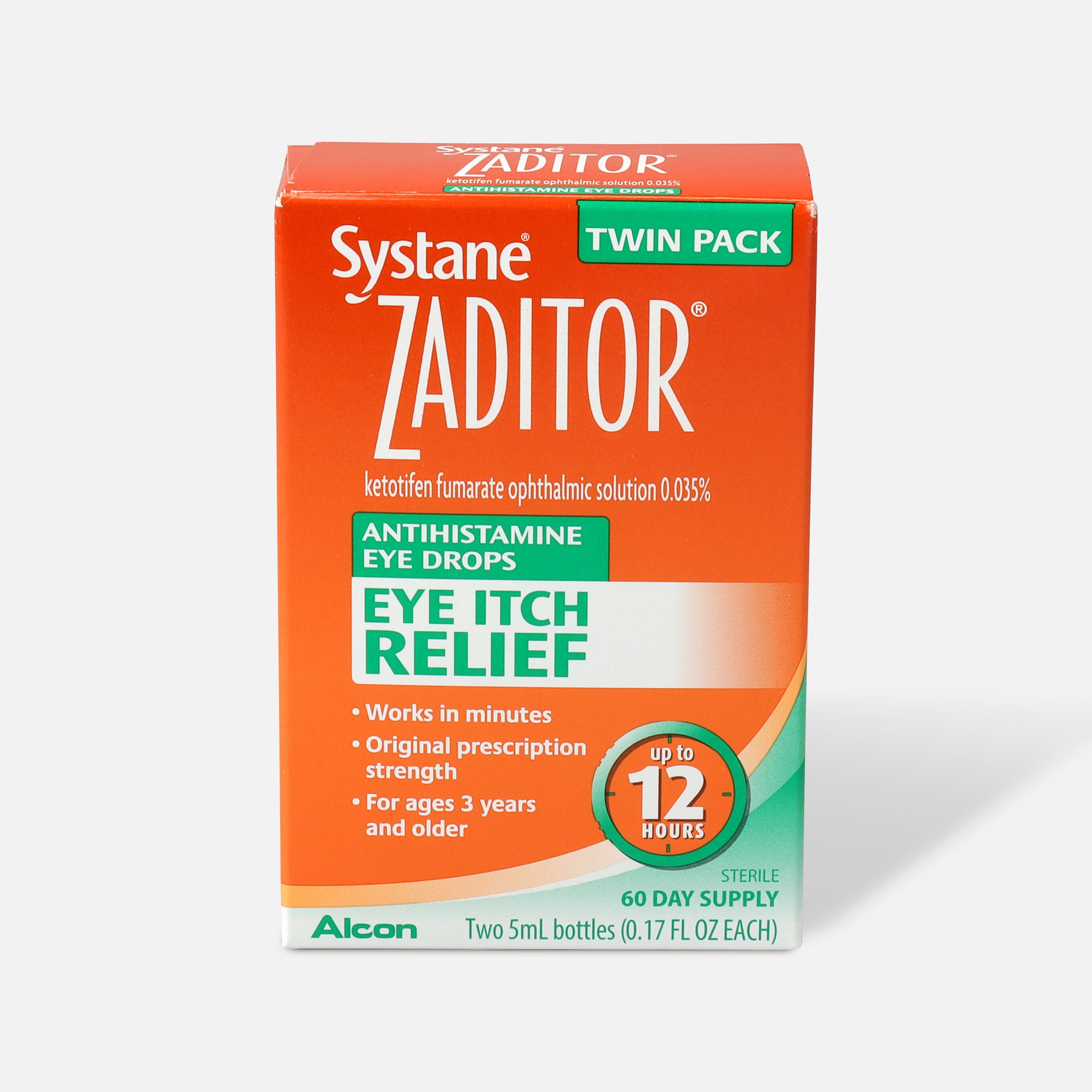FSA Eligible Systane Zaditor Eye Drops, Twin Pack FSA Store