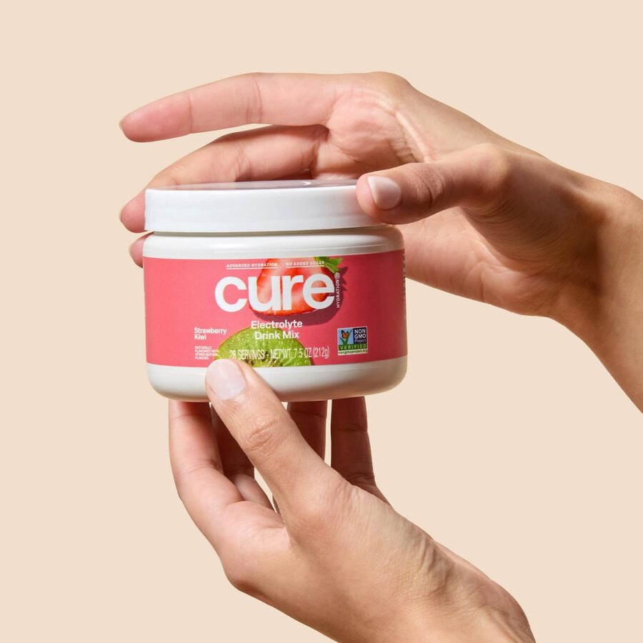 Cure Hydrating Electrolyte Drink Mix, Strawberry Kiwi Bulk Jar, 28 ct., , large image number 2