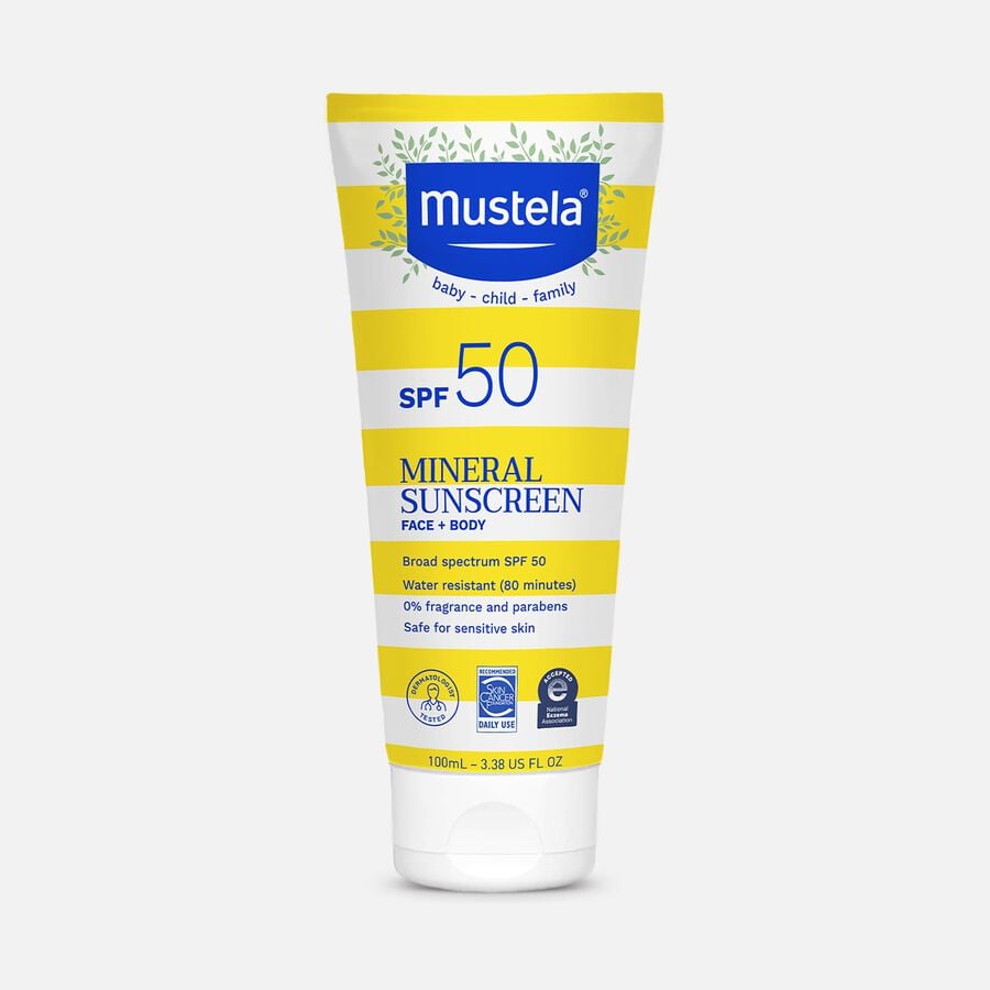 Mustela Mineral Sunscreen Lotion, SPF 50, 3.38 oz., , large image number 0