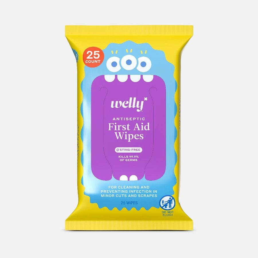 Welly&reg; First Aid Antiseptic Wipes, 25 ct., , large image number 0