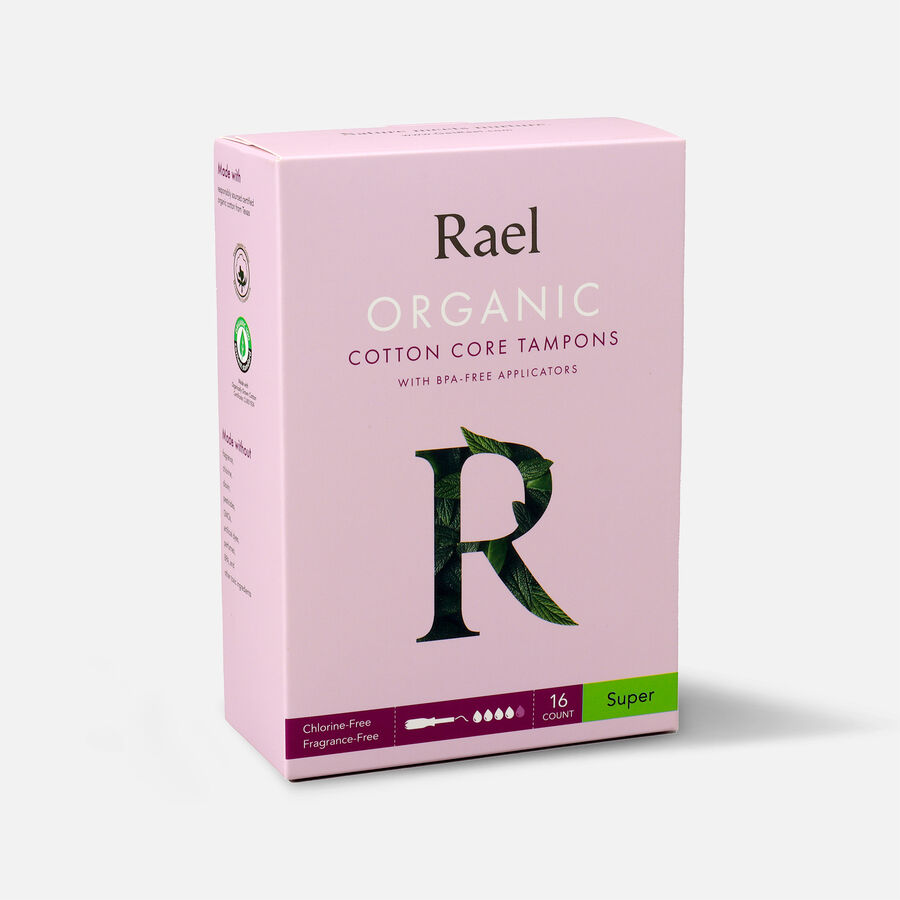 Rael Organic Cotton Core Tampons with BPA-Free Applicators, , large image number 8