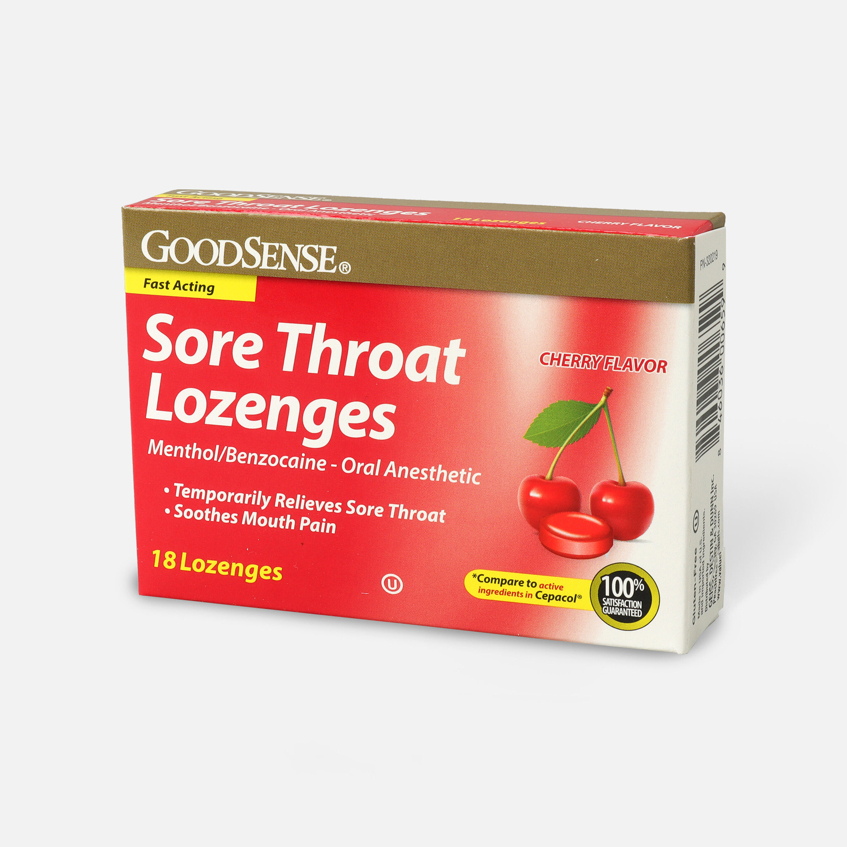 GoodSense® Sore Throat Lozenge 18 Count, Cherry