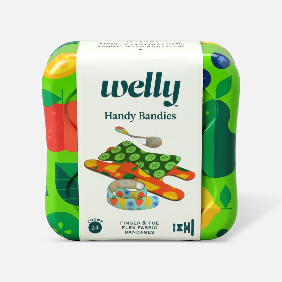 Welly Handy Bandies Veggie Assorted Toe & Finger Flex Fabric Bandages - 24 ct., , large image number 0
