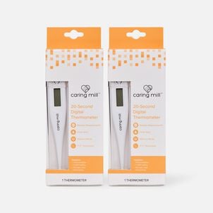 Caring Mill&trade; Digital Thermometer with Case (2-Pack)